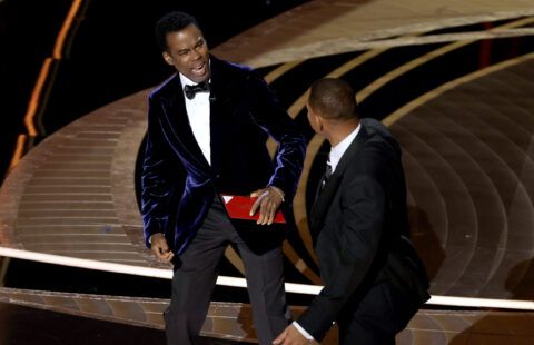 Will Smith hits Chris Rock in face at Oscars - then wins best actor award for King Richard