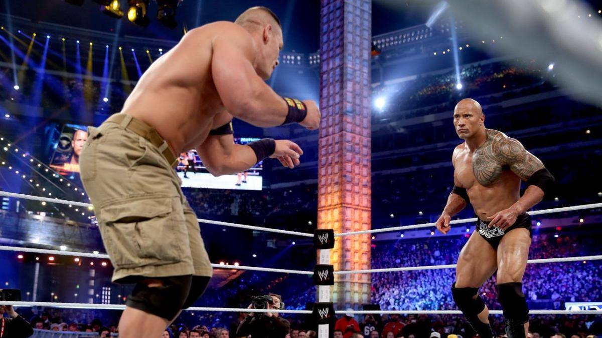The Rock v John Cena are two of WWE's top stars