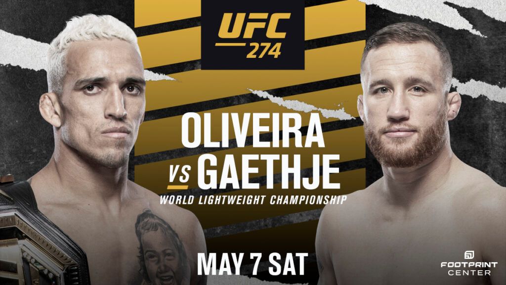 UFC 274 Oliveira vs Gaethje Poster