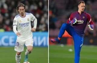 Luka Modric Real Madrid Marc Andre Ter-Stegen Barcelona