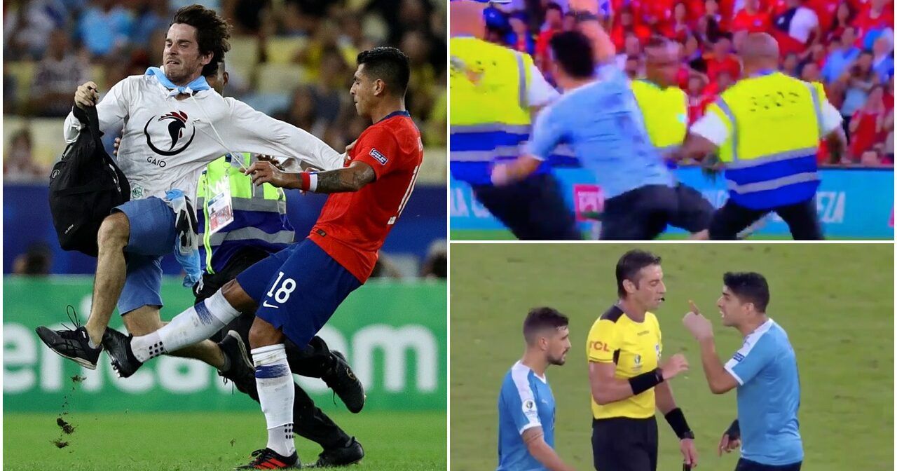 El jugador chileno se mandaba a un aficionado zancadilla cada vez que le daba la gana