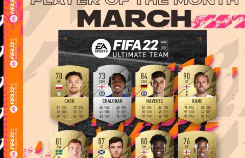 Eight players ahve been selected to win Player of the Month for March 2022.