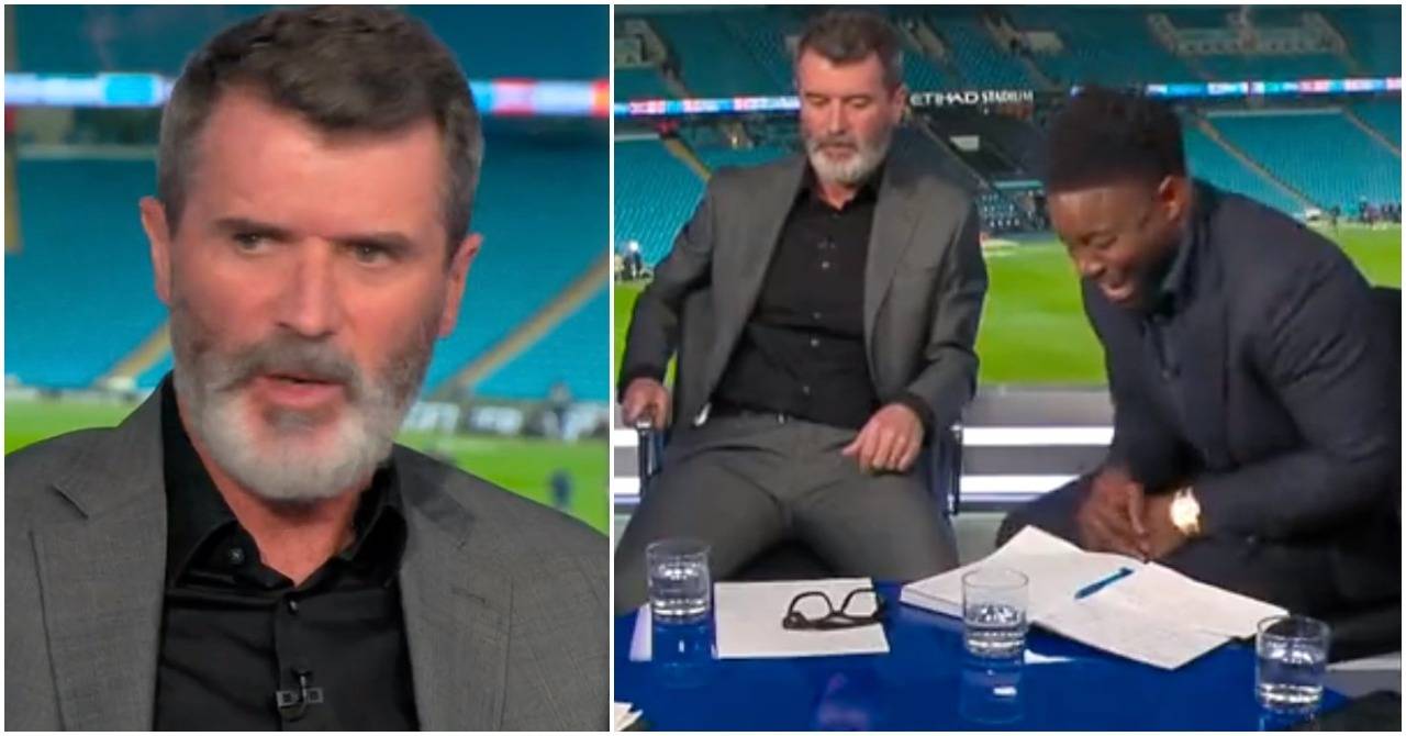 Micah Richards bursts out laughing after Roy Keane lays into Man Utd’s players after 4-1 loss