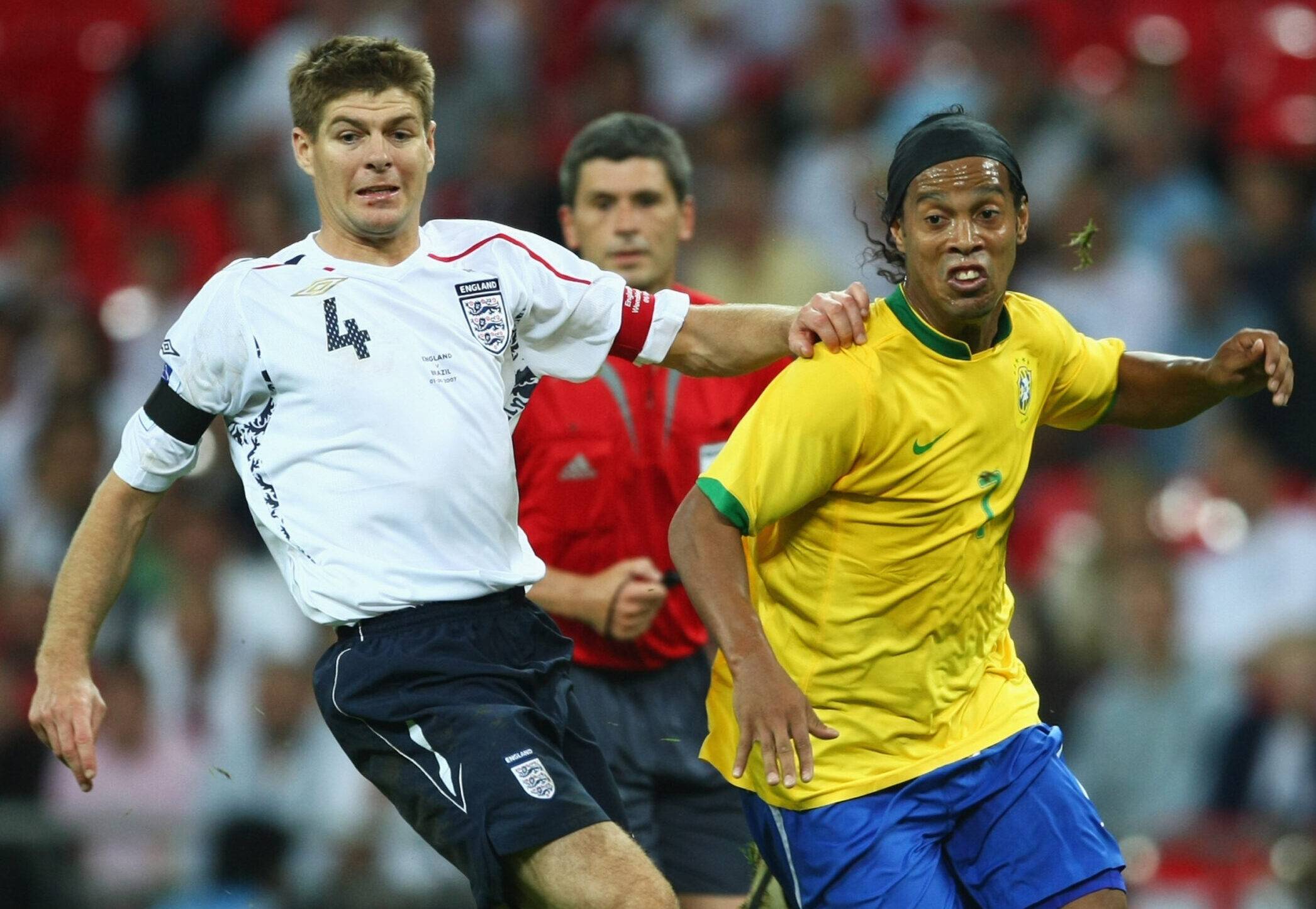 The day Ronaldinho showed Steven Gerrard he was on another level in front of 90,000 at Wembley