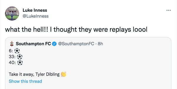 Southampton's Tyler Dibling scores hat-trick vs Newcastle