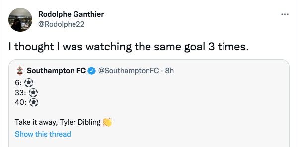 Southampton's Tyler Dibling scores hat-trick vs Newcastle