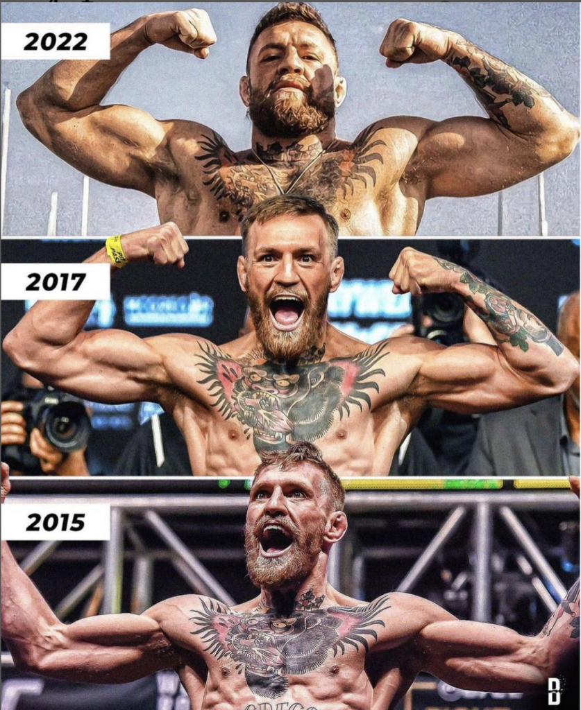 Conor McGregor's body transformation