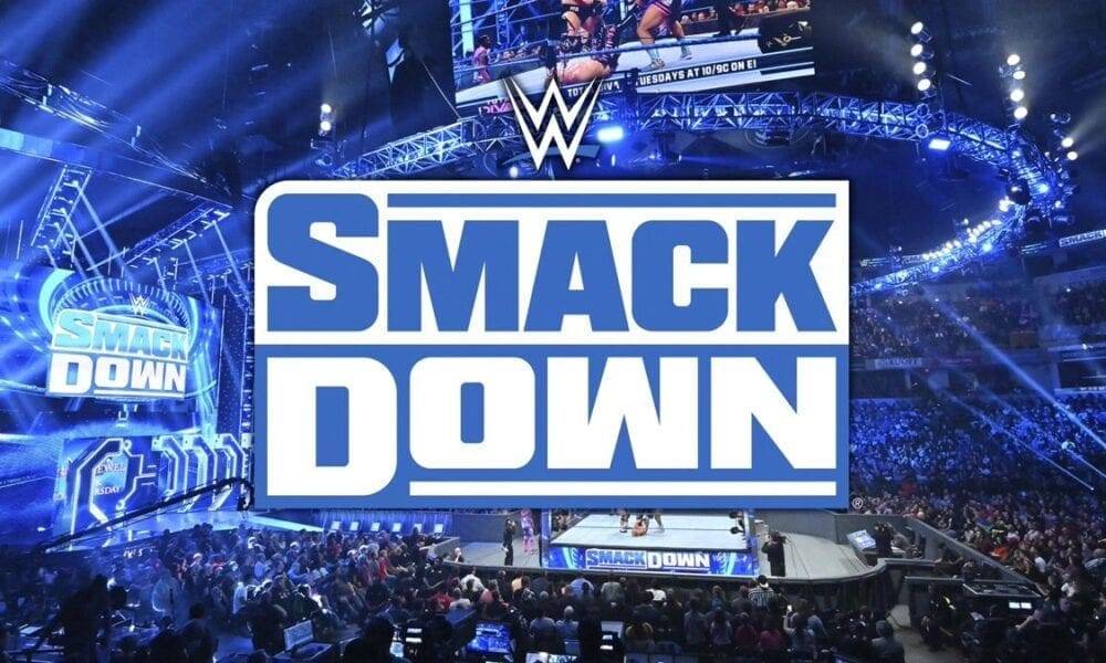 The logo for WWE Friday Night SmackDown
