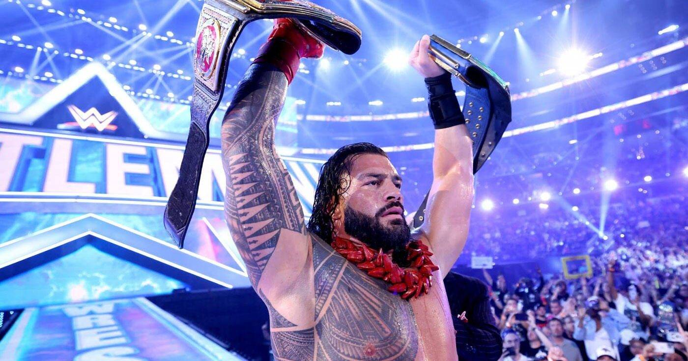Roman Reigns victorious at WWE WrestleMania