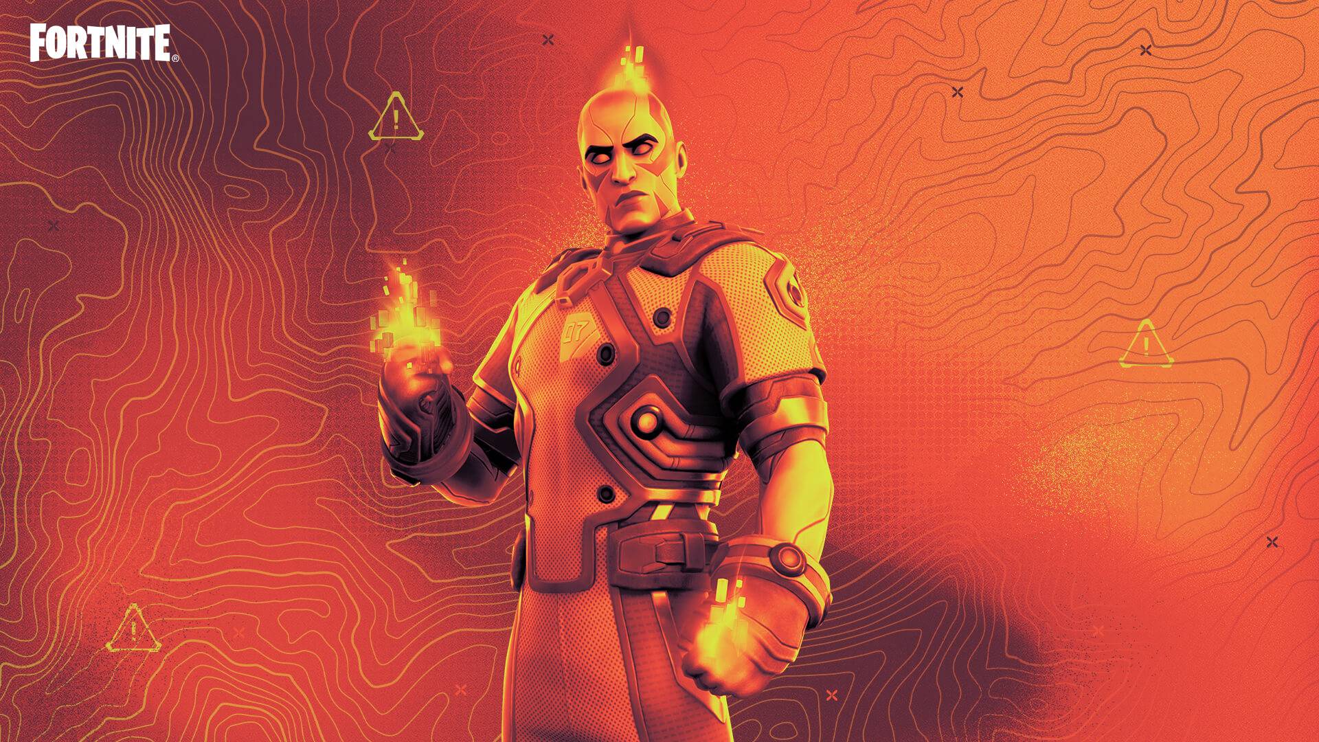 Fortnite flaming character