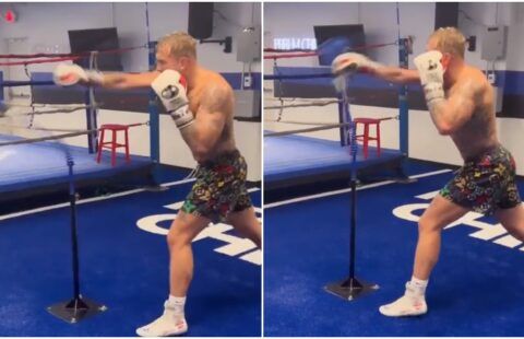 Jake Paul posts footage of himself on the reflex bag & he's getting absolutely torn apart