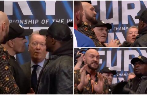 Tyson Fury and Dillian Whyte press conference
