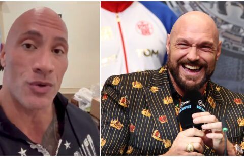 The Rock sends message to Tyson Fury