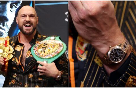 Tyson Fury wears expensive Rolex