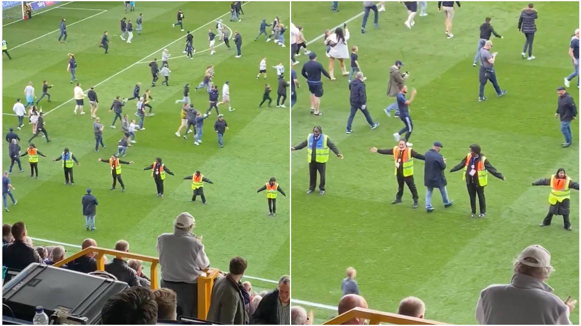 Footage of Millwall stewards during fans’ pitch invasion is so good it’s gone viral