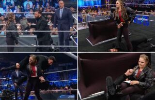 Ronda Rousey attacks Drew Gulak on WWE SmackDown