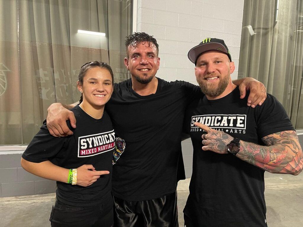 Bella Mir with father Frank Mir