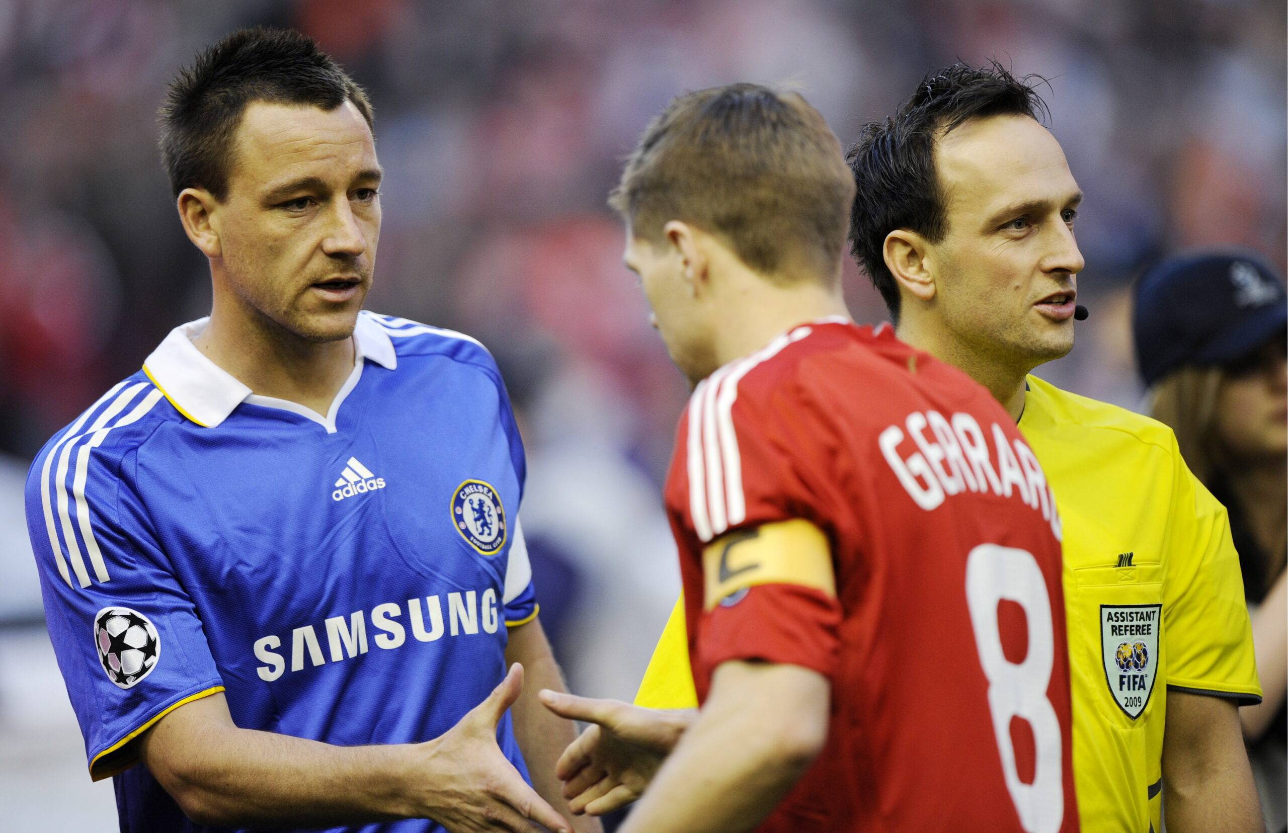 Chelsea's Terry and Liverpool's Gerrard.