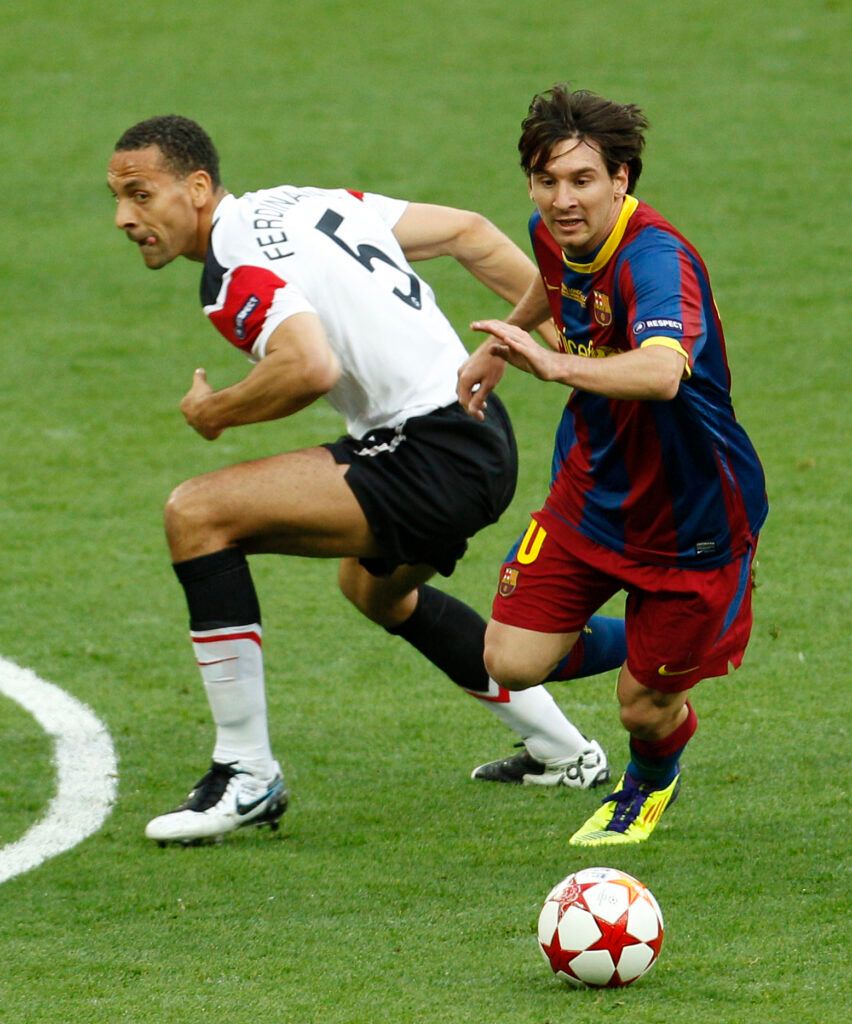 Lionel Messi vs Rio Ferdinand Champions League final 2011