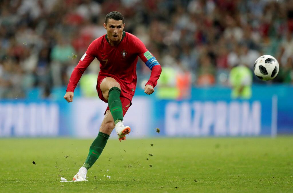 Ronaldo at the 2018 World Cup.