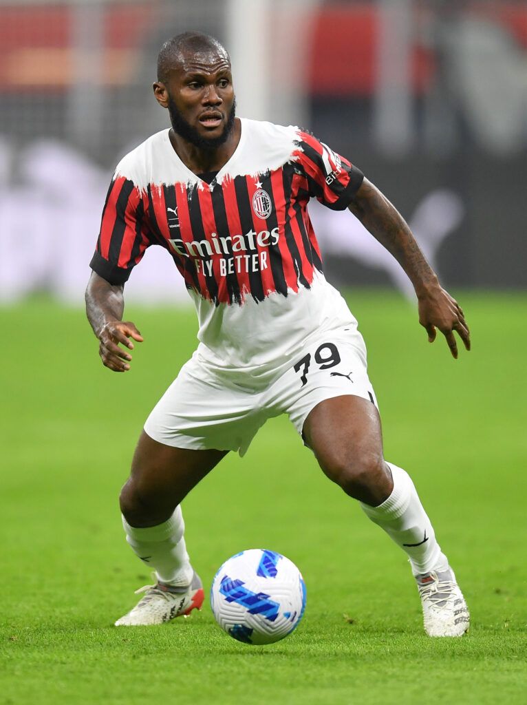 Kessie on the ball for AC Milan.