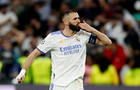 Benzema scores for Real Madrid.