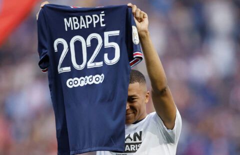 PSG's Mbappe has re-signed.