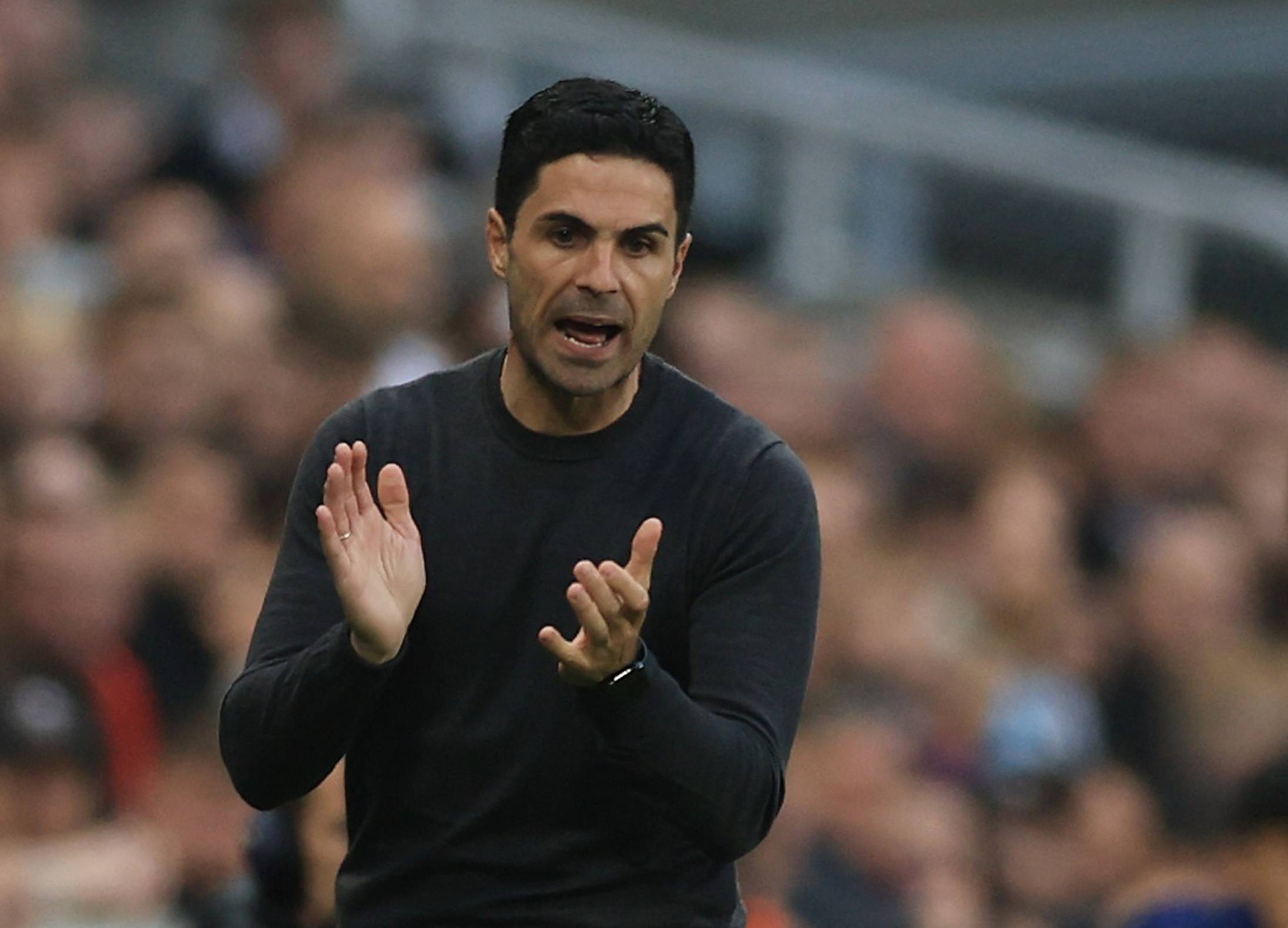 Mikel Arteta takes charge of a Premier League game for Arsenal