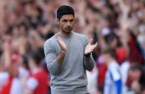 Arsenal manager Mikel Arteta in the Premier League against Everton