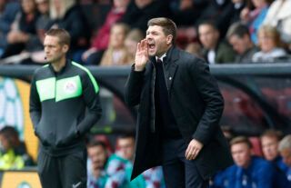 Aston Villa manager Steven Gerrard shouting during Burnley clash