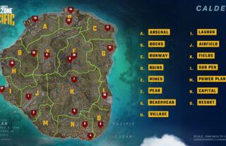 Call of Duty Warzone Pacific Caldera Map