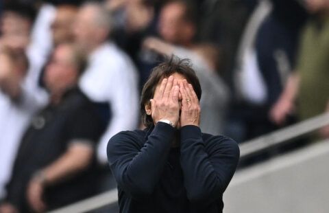 Tottenham manager Antonio Conte in the Premier League against Burnley