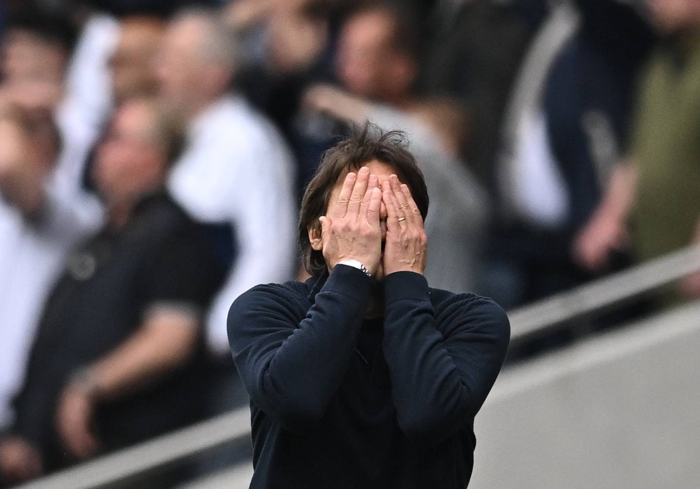 Tottenham manager Antonio Conte in the Premier League against Burnley