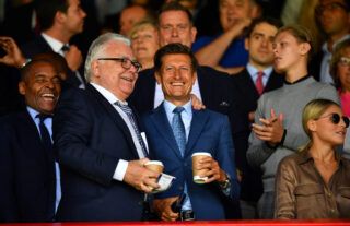 Crystal Palace chairman Steve Parish is all smiles