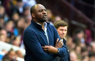 Patrick Vieira taking charge of a Premier League game for Crystal Palace