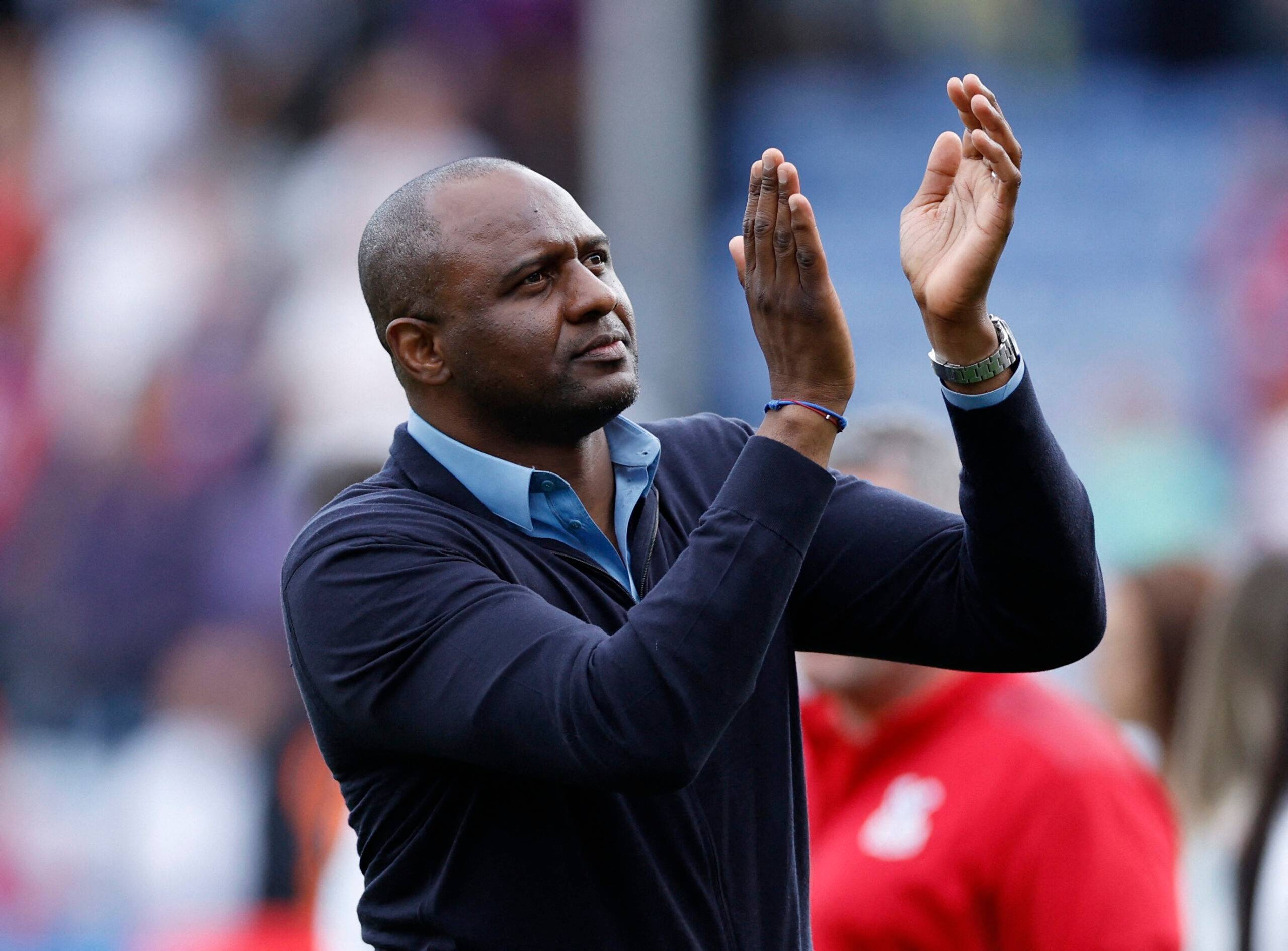 Patrick Vieira taking charge of a Premier League game