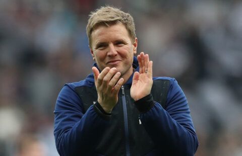 Newcastle manager Eddie Howe in the Premier League against Leicester