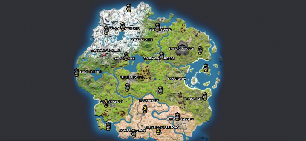 Fortnite Upgrade Bench Locations