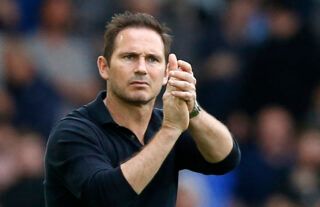 Frank Lampard claps Everton supporters