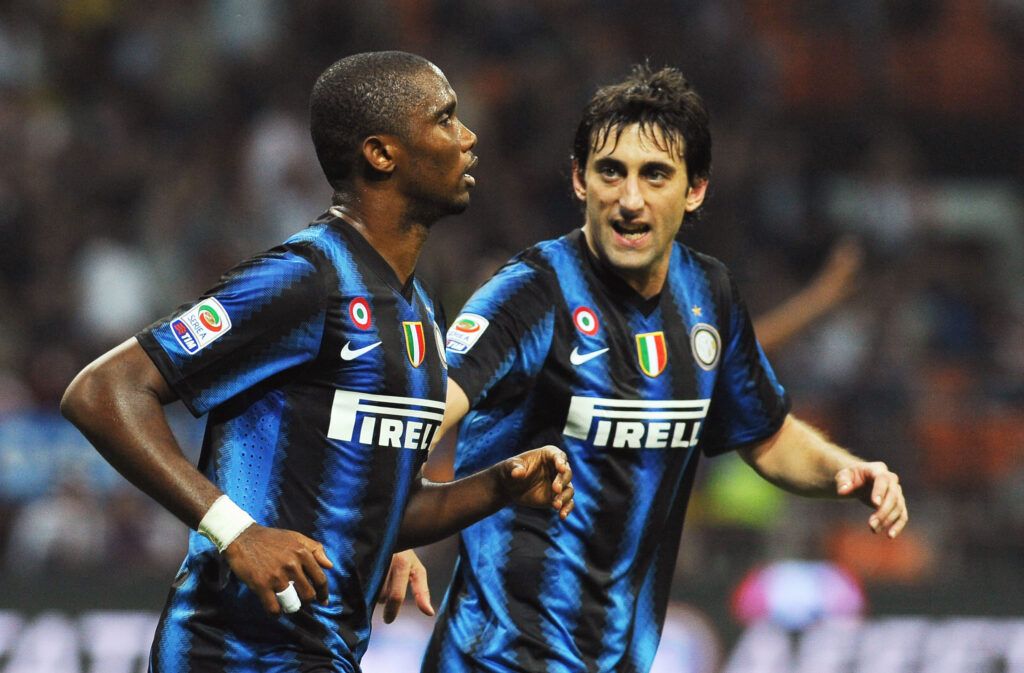 Eto'o and Milito won a treble with Inter