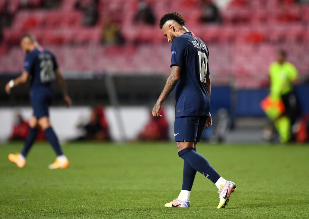 Neymar disappointed after defeat
