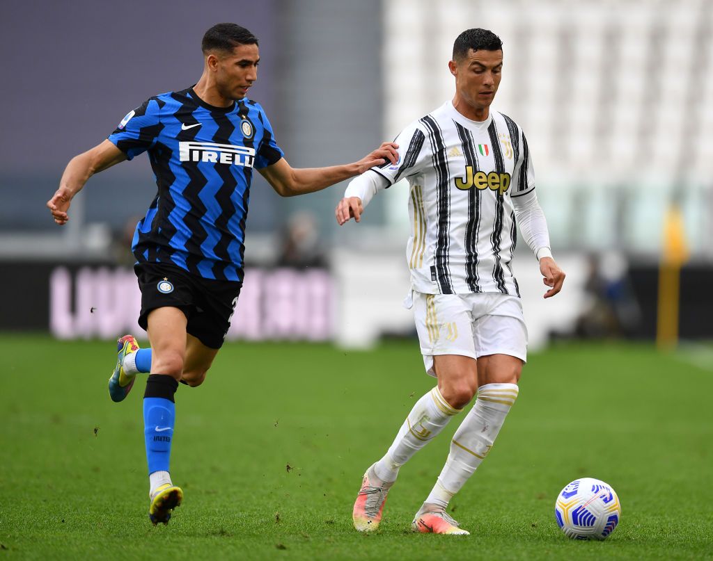 Juventus  v FC Internazionale - Serie A- Achraf Hakimi Ronaldo