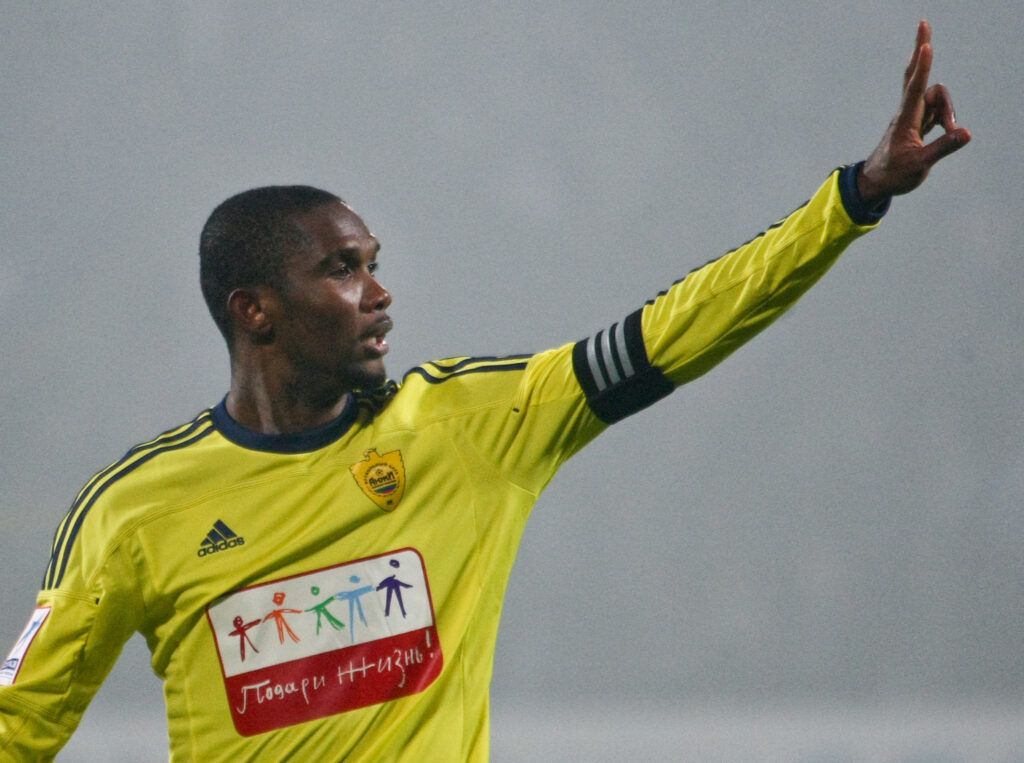 Eto'o became the best paid footballer in the world in 2011
