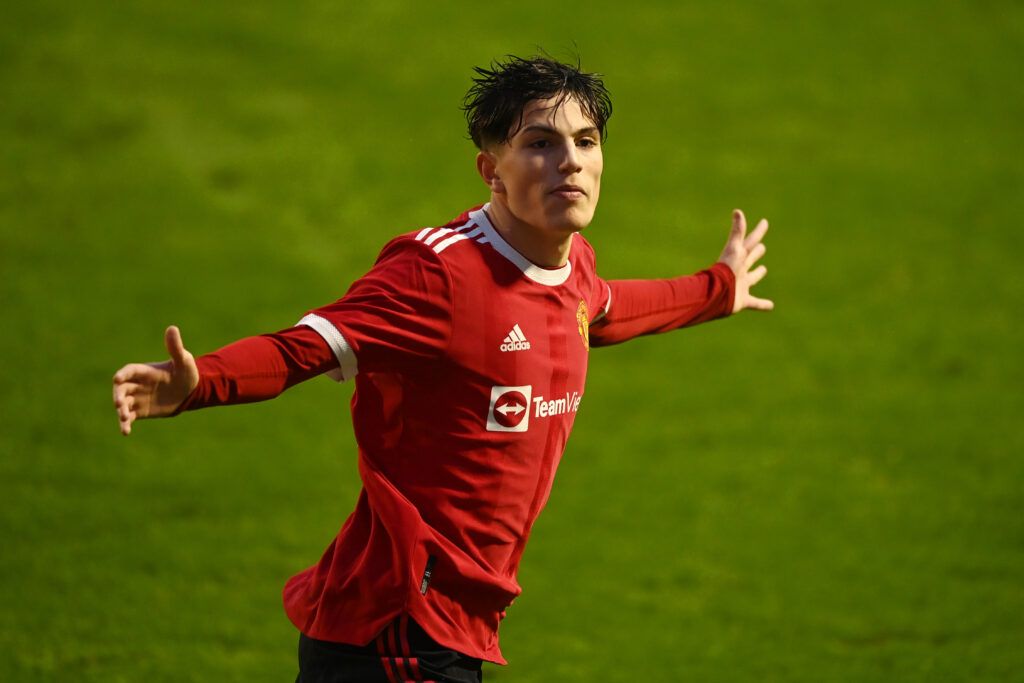 Alejandro Garnacho starred in the FA Youth Cup final for Manchester United