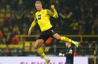 Erling Haaland Borussia Dortmund celebrating