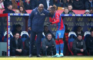 Wilfried Zaha has joked his Crystal Palace manager, Patrick Vieira, wouldn't have been able to live with him