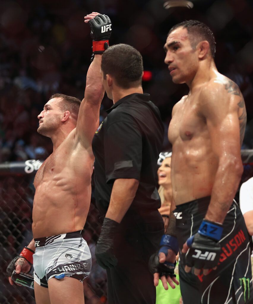 Michael Chandler was victorious over Tony Ferguson