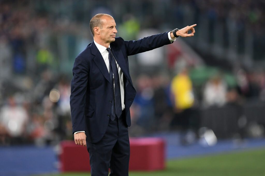Massimiliano Allegri Juventus coach during the Coppa Italia Final match between Juventus and FC Internazionale at Stadio Olimpico on May 11, 2022 in Rome, Italy.