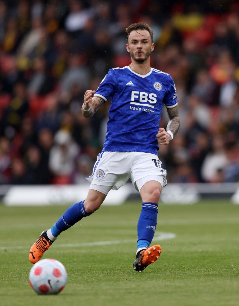 James Maddison in action with Leicester