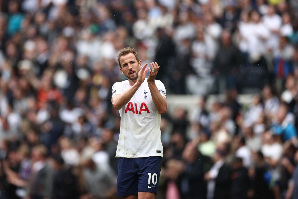 Harry Kane in action with Tottenham